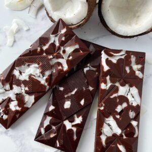 dark chocolate coconut bars